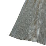 Ricki Lang For Nuit Vintage 1970s Lace Sheer Dress Pleated Size Large Women's Silver Photo 9