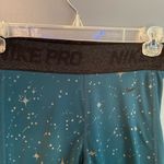 Nike Dri Fit Womens Teal Starry Night Athletic Tights sz XS Photo 3