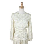 VEILED Randa Ruched Maxi Dress Honey Floral Sz XS NWT Yellow Photo 3