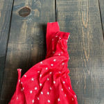 ZARA NWT  Star satin Effect Lace Up Bodysuit Size small Red & White‎ C3 Photo 3