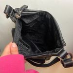 Fossil Genuine Leather Black Crossbody Bag Classic Purse Pockets Photo 2