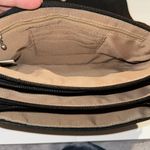 Baggallini  Black Crossbody Bag Triple Layer Zipper Purse Flap‎ Travel Organizer Photo 5