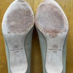 Ann Taylor Classic Leather Heel Pumps Khaki Suede Snake Print, Size 7.5 Photo 8