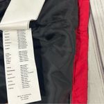 Harley Davidson Womens Small Red Black Quilted Down Feather Jacket Logo Biker Photo 5