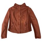 Marrakech Women'sMotorcycle Jacket Full Zip Copper Brown Fitted Size‎ M Biker Size M Photo 5