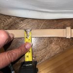 Medium Leather Belt Beige Buckle Women's Accessory All Leather Made in Uruguay Tan Photo 3