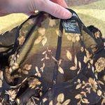 Floral Print Sheer Ruffle Belle Sleeve 3/4 Sleeve Blouse Shirt Top Size Medium Multi Photo 2