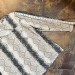 Como Blu Snakeskin Asymmetrical Cutout Mock Turtleneck 1X Black Size XL Photo 4