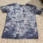 Ivory Ella blue crystallized elephant tie dye short sleeve shirt S Photo 3