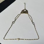 Women’s Pretty Signed Avon Gold Tone / Rhinestone Butterfly Beaded Necklace Photo 4