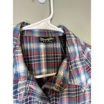 Wrangler Plaid Pearl Snap Shirt XS Womens Long Sleeve Cotton Western Rodeo Photo 1