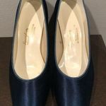 Evening Shoes : Satin midnight Blue Pumps Photo 1