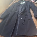 Calvin Klein Liz Claiborne size small Black Trench Coat Photo 6