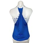 Lululemon No Limits Blue Deauville Stripe Racerback Athletic Fitness Tank Top 4 Photo 4