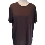 Reebok Purple Supreme Tee Speedwick Short Sleeve Crew Neck Open Back Size Medium Photo 0