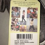 Toms NEW  Metallic Leather Women's Lenox Sneakers size 5.5 Pewter Photo 10