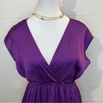Soprano  Deep Purple Mini Dress V-Neck Feminine Lightweight Photo 1