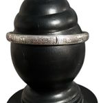 Brighton  Vintage Flowers & Love Etched Engraved Scroll Silver Bangle Bracelet Photo 1