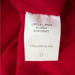 Draper James  Women’s Red Bow Knit Pleated Knee Length Dress Size Medium Photo 10