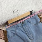 Vintage 1980s faux Leather Fringe High Rise Jeans‎ Size 24 Photo 3
