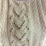 Knit Maven Womens Yellow Short Sleeve Ivory Knit Sweater Top Size M Size M Photo 6