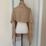 Nine West NWT Woman’s Solid Beige Scarf 22”x 70/80” Photo 5