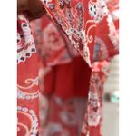 City Triangles  Navy/Red Paisley Chiffon Strapless Maxi Dress Size‎ XL Lined Photo 3