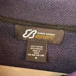 Eddie Bauer  Sport Womens Full-Zip Sweater Jacket Purple Gray Snowflake M Photo 2