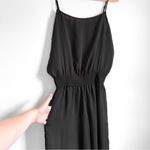 Babaton Aritzia Black Scala Wide leg Jumpsuit Flowy Black sz Medium Photo 9
