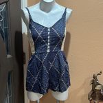 Kendall + Kylie  blue patterned romper Photo 2