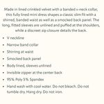 Rachel Parcell  Pink CrinkleVelvet Mini Dress size 4 and 6 Photo 4