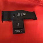 J.Crew  Womens Fringy Tweed Sleeveless Sheath Dress Size 12 Orange Red Cotton Photo 5