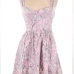 Free People Sunkissed Floral Garden Tulle Mini Dress A-Line Skater Pink Purple 8 Photo 2