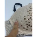 Victoria's Secret Victoria’s Secret Very Sexy Push-Up Bra – Nude & Black Lace with Rhinestones 32C Photo 2