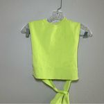 ZARA Neon Green Yellow Crop Top Women’s Small party going out festival dopamine Photo 1