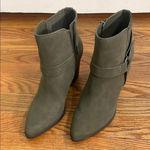 Indigo rd. ankle moto booties block heel green size 7.5 Photo 0