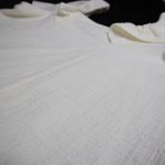 Madewell NEW  Crosshatch Ruffled‎ Top, XXS, white Photo 13