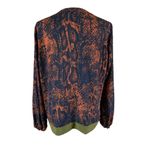 CAbi  Snakeskin Animal Print Grunge Blouse Minimalist‎ Officecore Large Photo 1