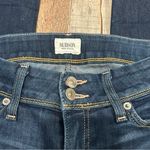 Hudson Jeans 26 Crop Ginny Straight Cuffed Dark Wash Mid Rise Stretch Denim Photo 3