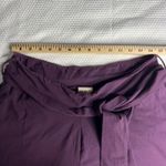 Pact Women's XL Purple Wide Leg Cropped Pants Tie Waist Organic Cotton Boho Photo 5