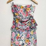 Yumi Kim  Katie Strapless Floral Mini Dress Size XS Women's Silk Wrap Pink Photo 0