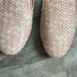 Birdies  Starling woven "leather" loafer flats pink white weave intrecciato 9 Photo 2