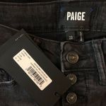 Paige Hoxton Ankle High Rise Skinny Jean Evening Willow Distressed Button Fly 23 Photo 3