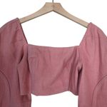 Free People Womens 0 Marley Denim Cropped Top Photo 3