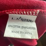 L.A Soul Boho Elephant Flowy Tank Size Medium Red Photo 3