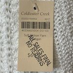 Coldwater Creek , White Soft Ribbon Yarn Cardigan,Size L,Made in Jordan Photo 3