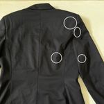 ESCADA Margaretha Ley Black 100% Wool Blazer Jacket White Accent Size 38 Photo 3