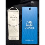 Cupshe  Black One Piece Swimsuit Cut Out Ruffle Trim Sexy Swimwear L‎ Photo 1