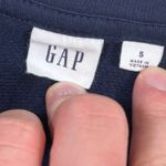 Gap  Tie-Front Heavy Weight T-Shirt Top Navy Blue Short Sleeve Casual Women's S‎ Photo 2