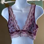 Victoria's Secret VS medium lace crochet purple & lavender bralette Photo 4